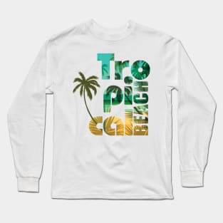 colorful tropical summer Long Sleeve T-Shirt